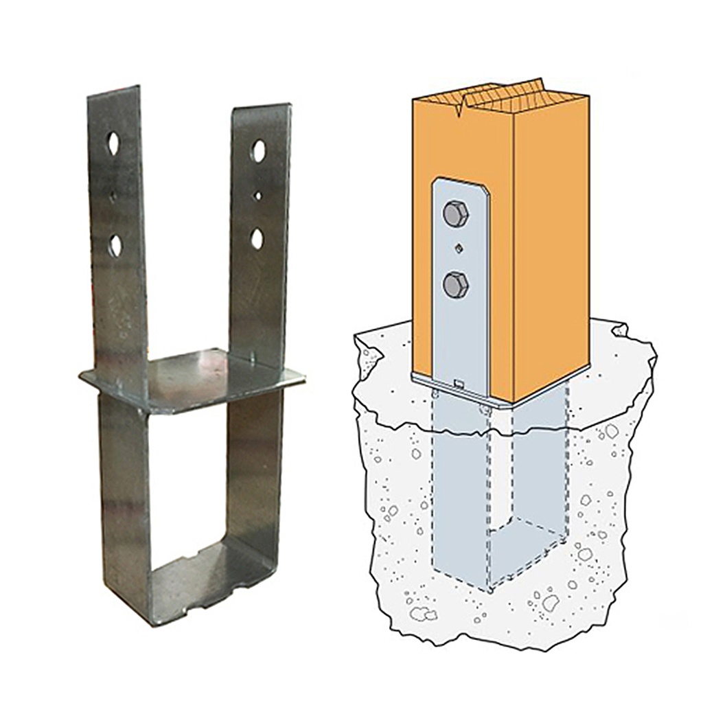 [ANCLAJE134] Simpson Strong-Tie 6 in. H X 6 in. W 7 Ga. Galvanized Steel Column Base