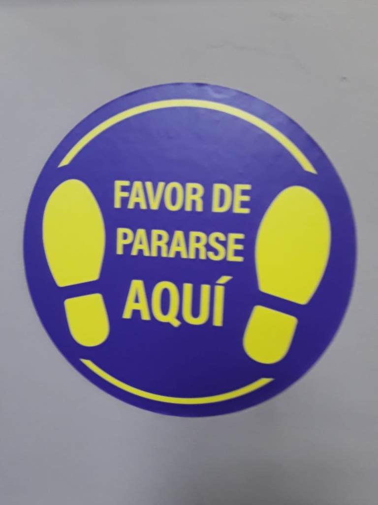 LETRERO FAVOR PARESE AQUI 12"