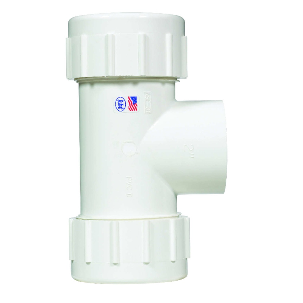 Homewerks Schedule 40 2 in. Compression X 2 in. D FPT PVC Tee 1 Pk