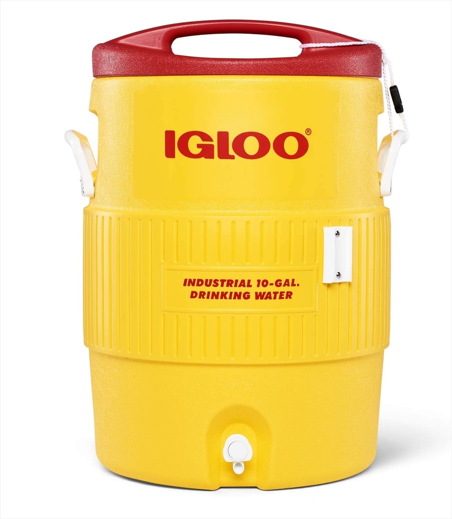 Igloo Industrial Red/Yellow 10 Gal Water Cooler