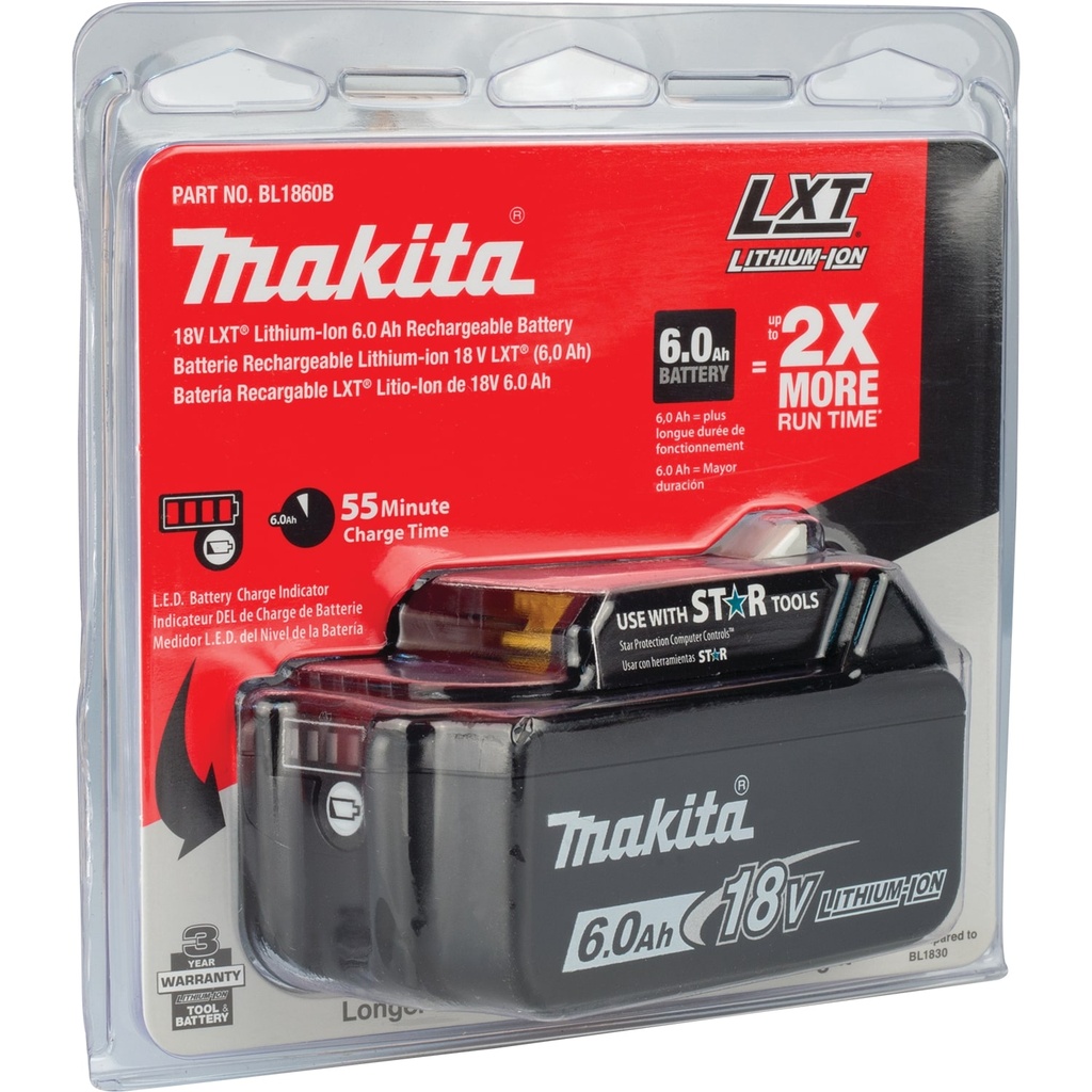 18V LXT Lithium-Ion 6.0 Ah Battery