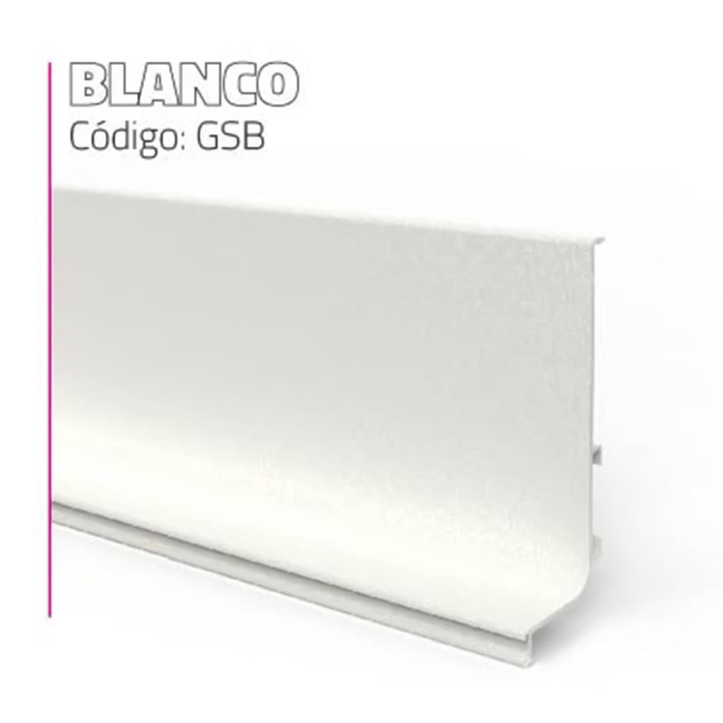 PERFIL GOLA SUPERIOR BLAN. 9.84'