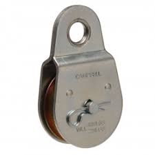 Apex Tools Group T7550421 1.5 in Steel Pulley Double Sheave Fixed Eye Pulley
