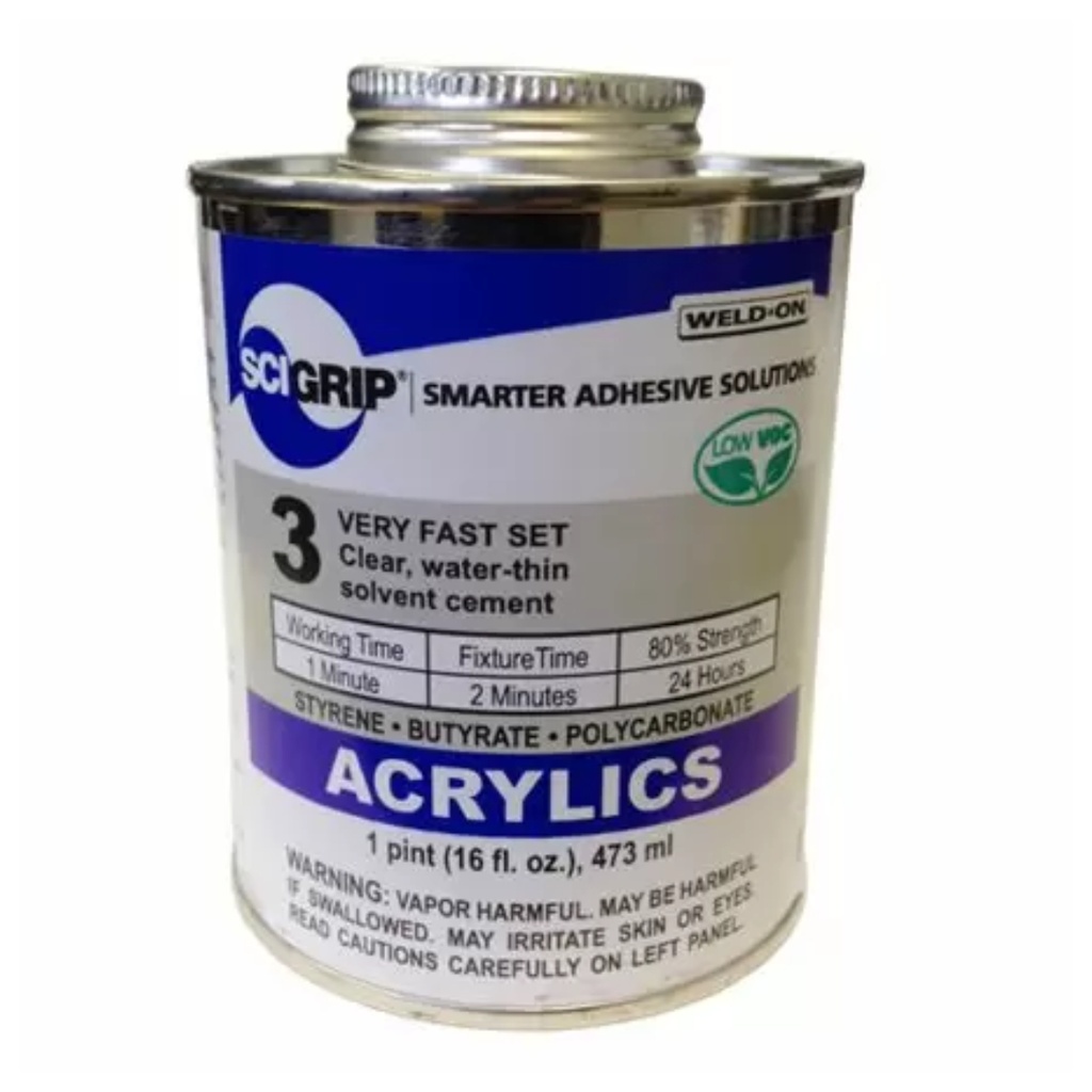 [334000943] Weld-on 3 Acrylic Adhesive - Pint