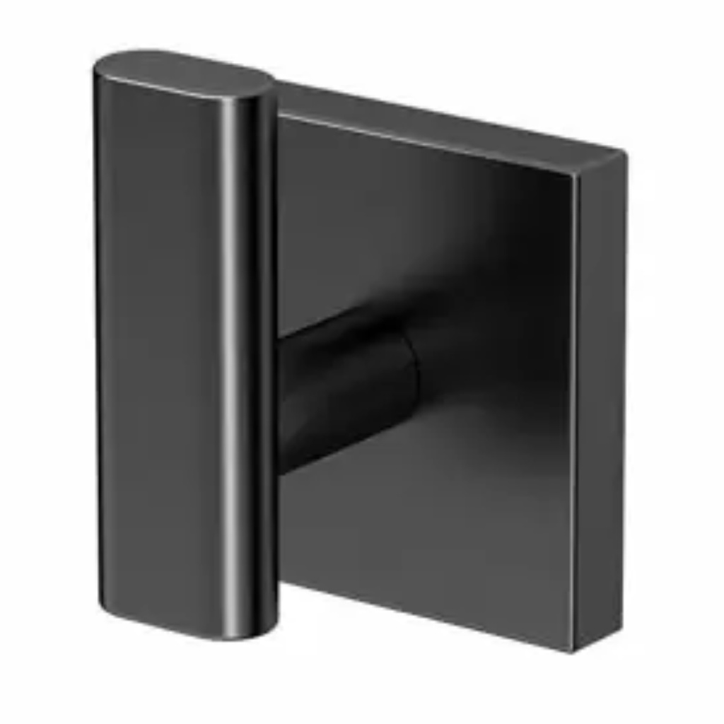 Gatco 4055 Elevate Single Robe Hook Matte Black Bathroom Hardware and Accessories Bathroom Hardware Robe Hooks
