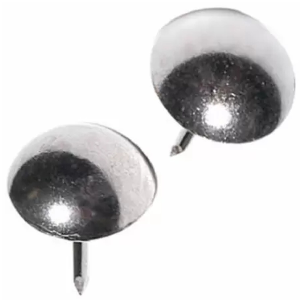 Hillman Large Brass-Plated Brass Furniture Nails 25 Pack