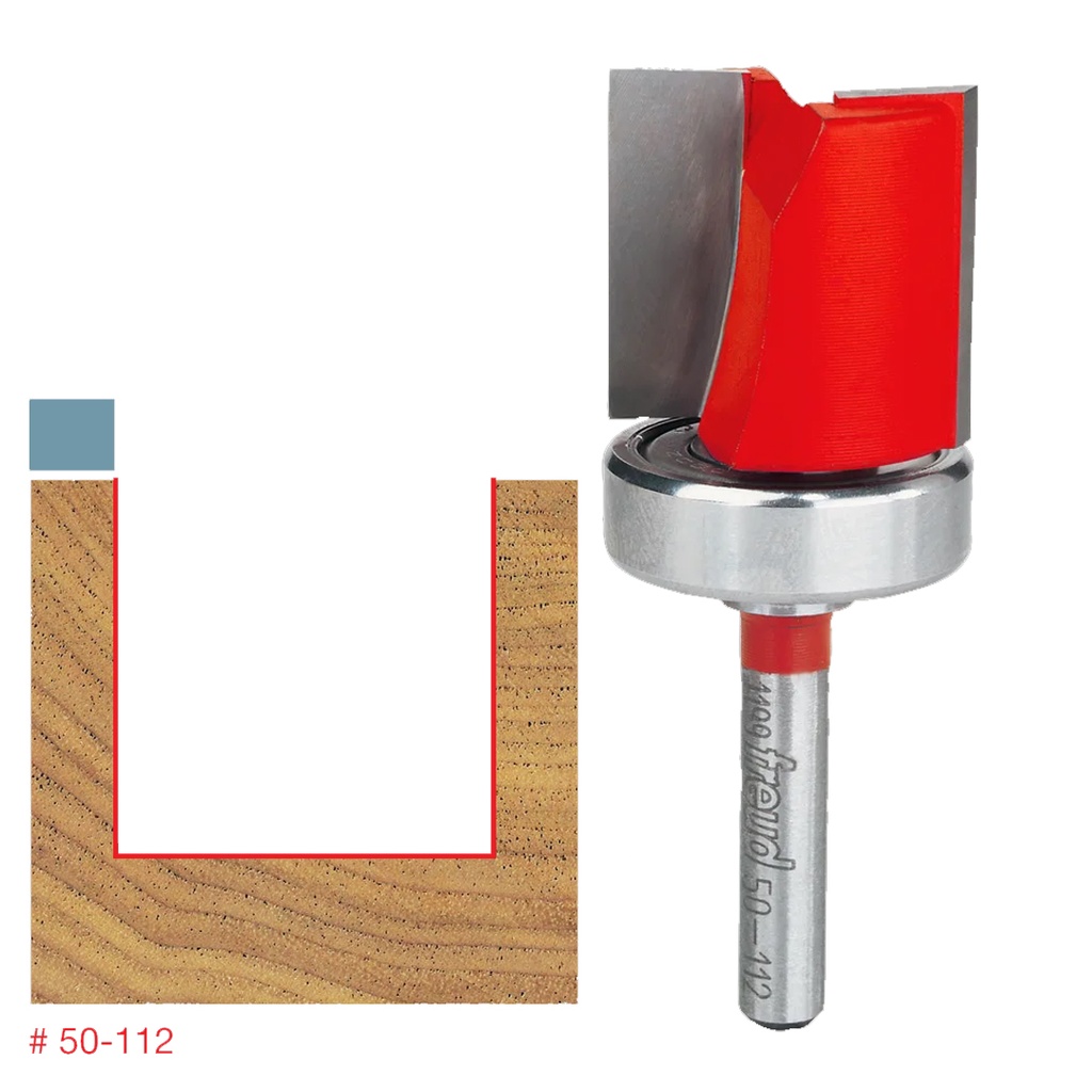 [50112F] 1 in. Top Bearing Flush Trim Bit
