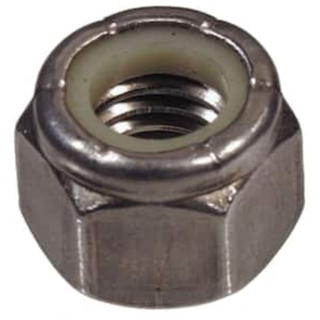 The Hillman Group 829726 7/16-14 Stainless Steel Nylon Insert Locknut, 50-Pack