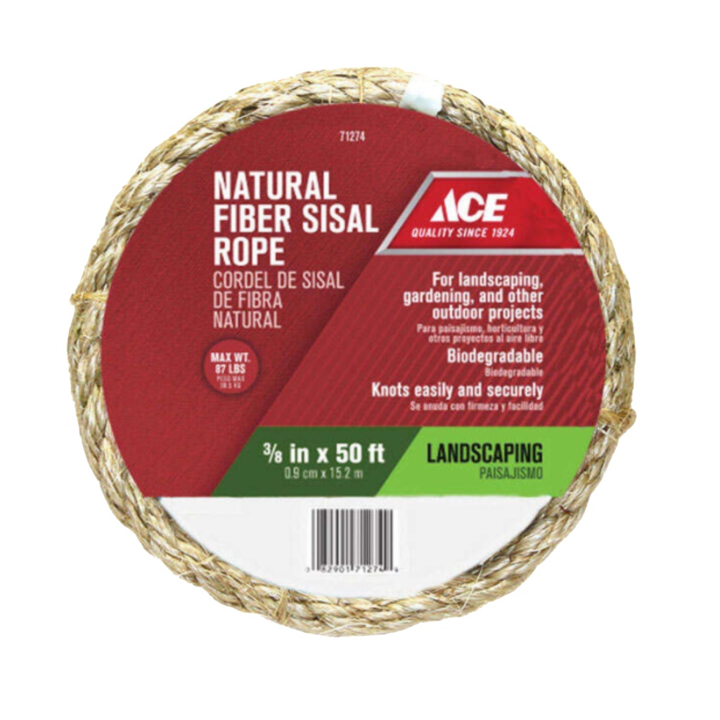 ROPE SISAL 3/8"X50'