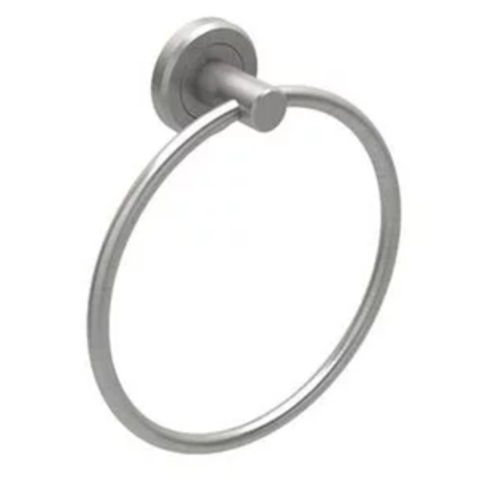 Gatco 4242 Latitude II 6-1/2" Wall Mounted Towel Ring Satin Nickel Bathroom Hardware and Accessories Bathroom Hardware Towel Rings