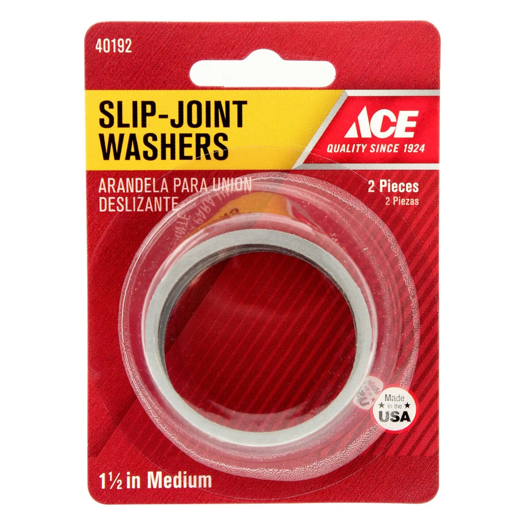 Ace Slip Joint Washer 1-1/2 in. 1-1/2 in. Square 2 / Carded