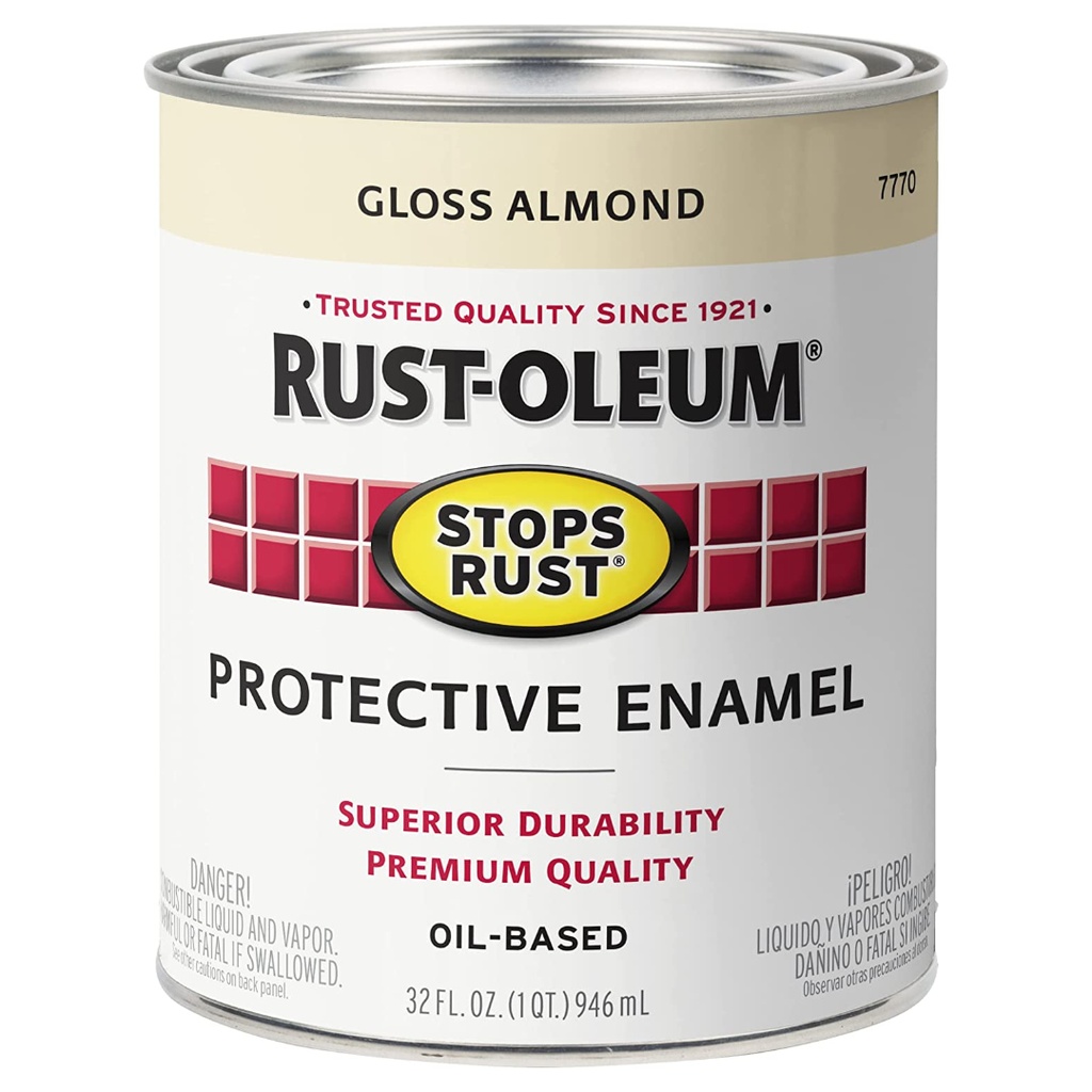 Rust Preventative Paint, Gloss, Almond, 1 Qt.