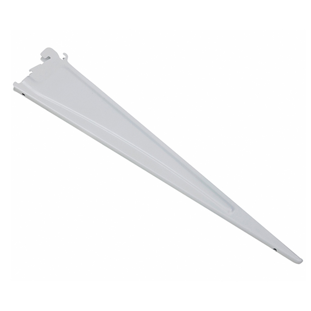 [2854] ShelfTrack White Steel Adjustable Mount Track Bracket for 16 in. D Shelves (17 in. L)