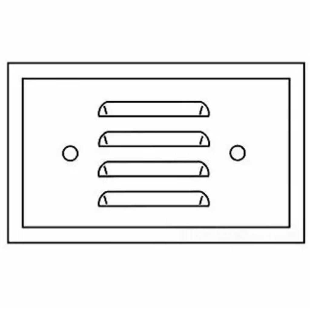 TAPA LOUVER HORIZ. 2X4 S/S 93630