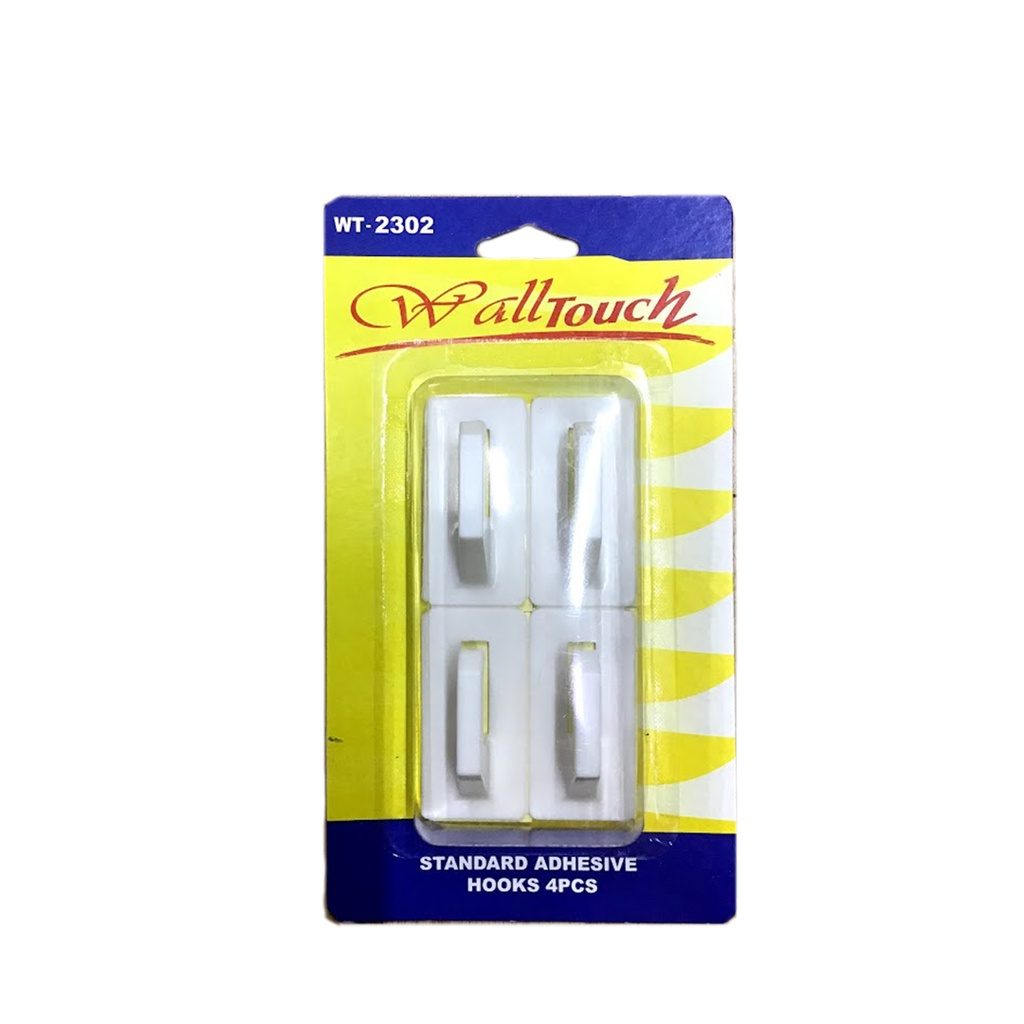 STND. ADHESIVE HOOKS 4PK