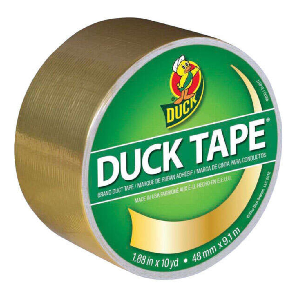 [4486742] Duck 1.88 in. W X 10 Yd L Gold Solid Duct Tape