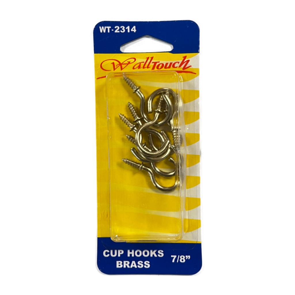 CUP HOOKS 7/8 BRONCE