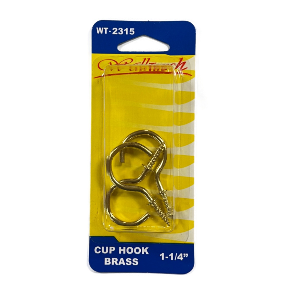 CUP HOOKS 1-1/4 BRONCE