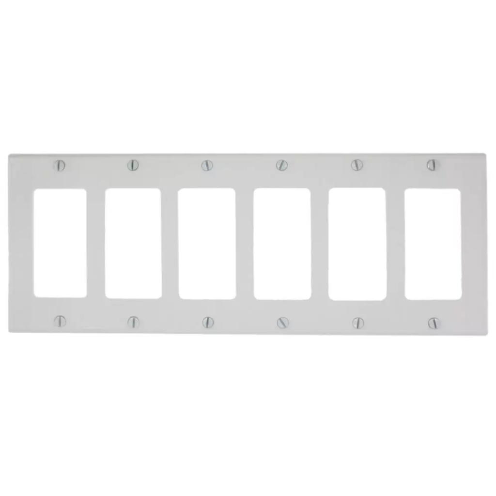 TAPA DECORA 6G PLASTICA. WHT