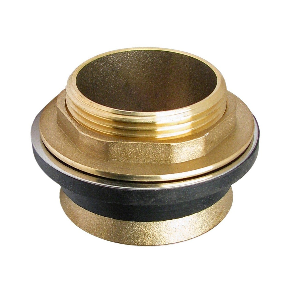 [440014665] Closet Spud, Brass/Rubber