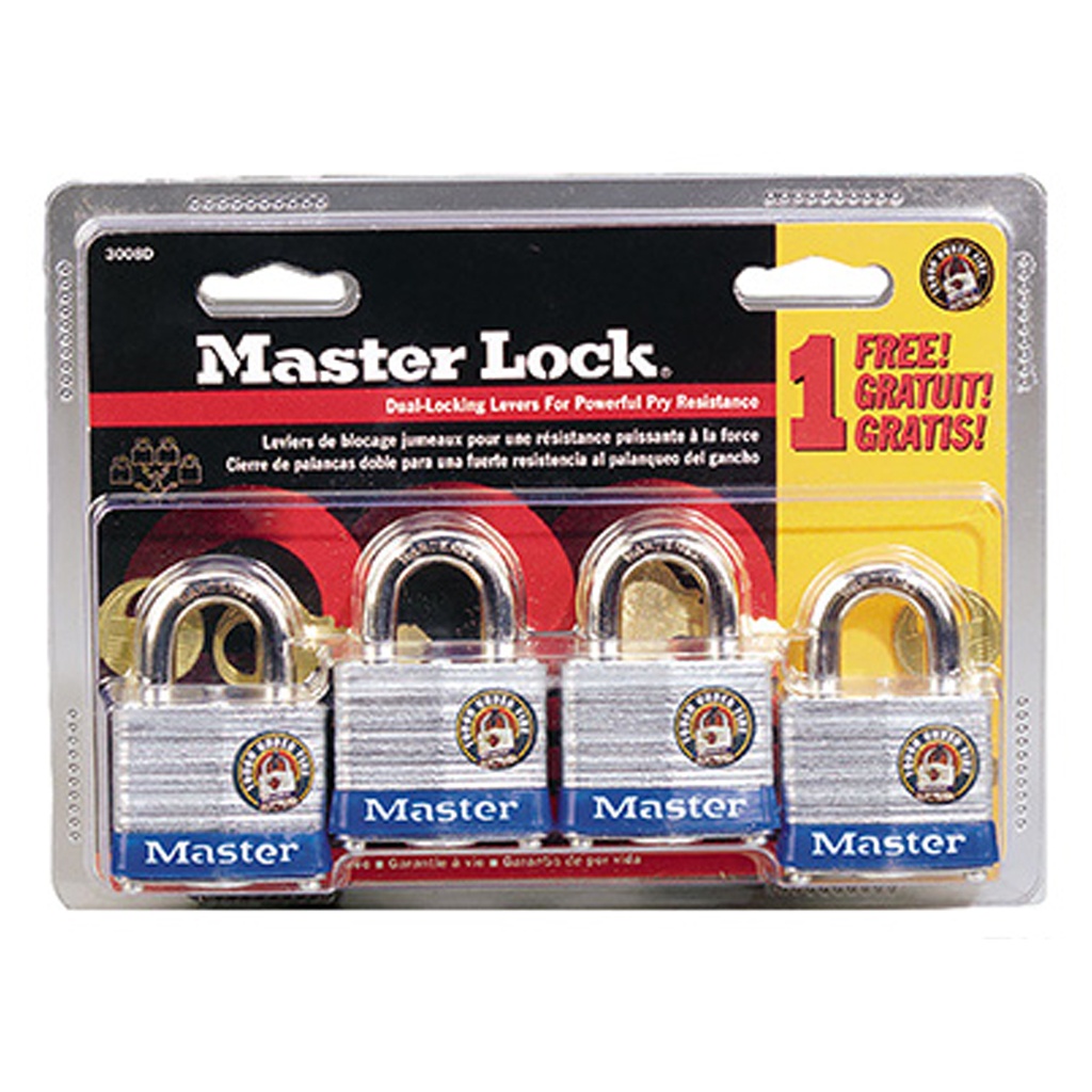 PADLOCK LMNTD 1-1/2" 4PK