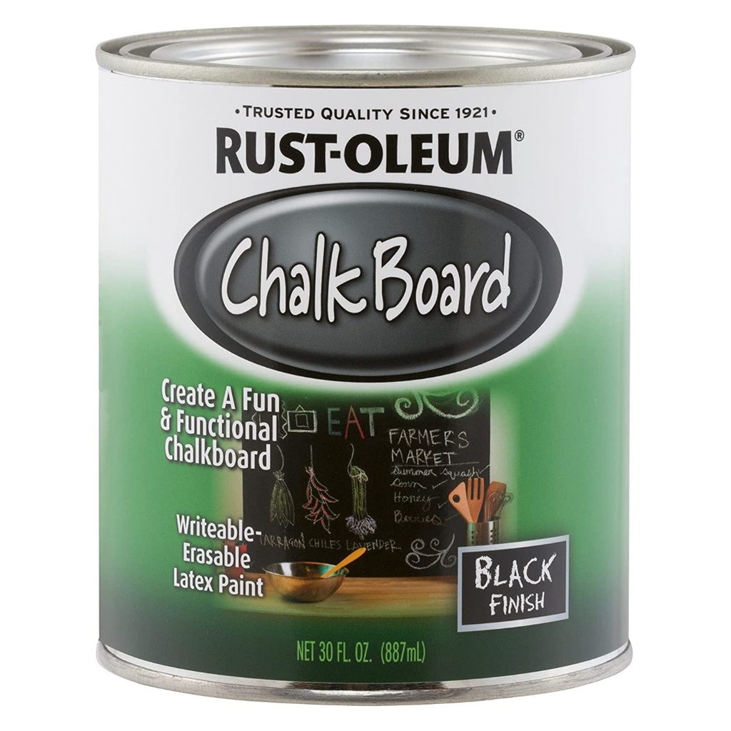 [1204148] Rust-Oleum Black Chalkboard Paint 30 Oz