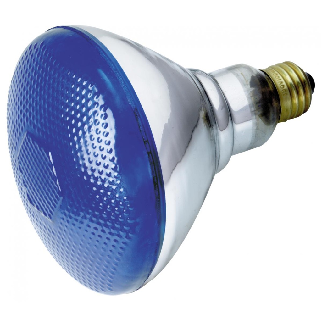 [S4428] 100 W BR38 Incandescent - Blue - 2000 Hours - Medium Base - 120V