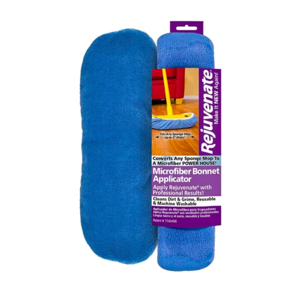 [1547942] 9 in. Microfiber Bonnet Applicator Wet Mop Pad Refill