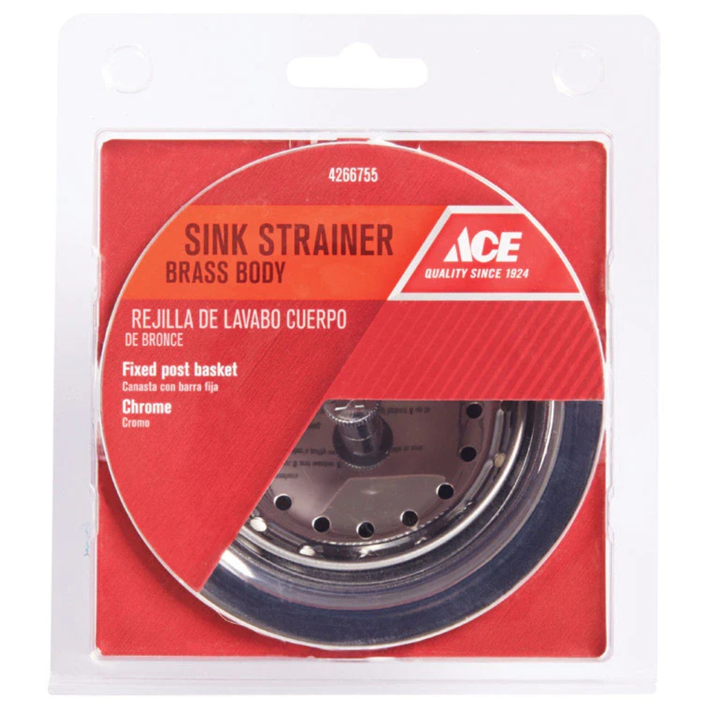 [4266755] Ace 3-1/2 in. D Brass Basket Strainer Assembly