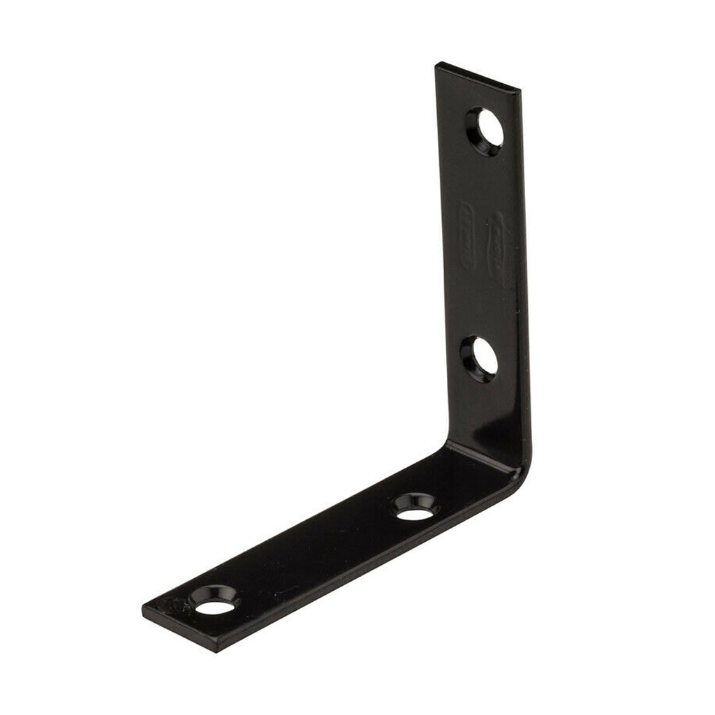 National Hardware 3 in. H X 0.75 in. W X 0.011 in. D Black Steel Inside Corner Brace