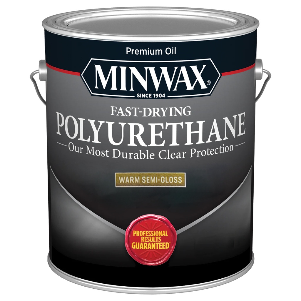 Minwax Semi-Gloss Clear Oil-Based Fast-Drying Polyurethane 0.5 Pt