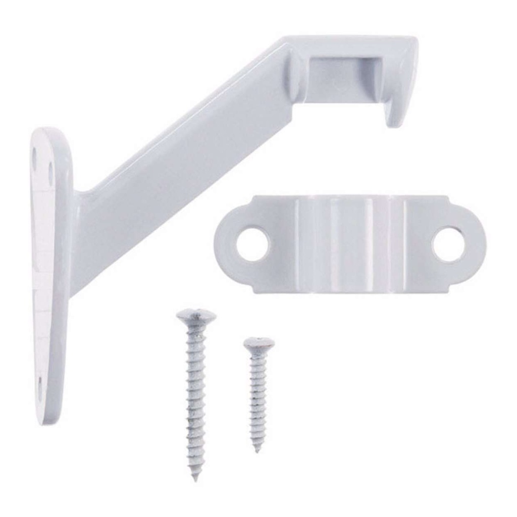 [5288808] 3-1/4  X 3-3/8  Handrail Bracket Ace Handrail Brackets 528808 White 082901136958