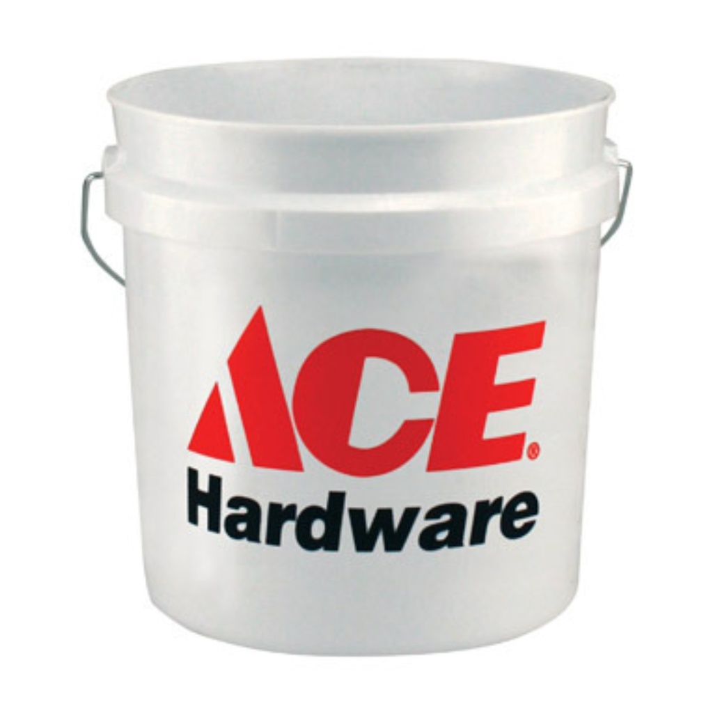 PLASTIC PAIL 2G ACE WHT