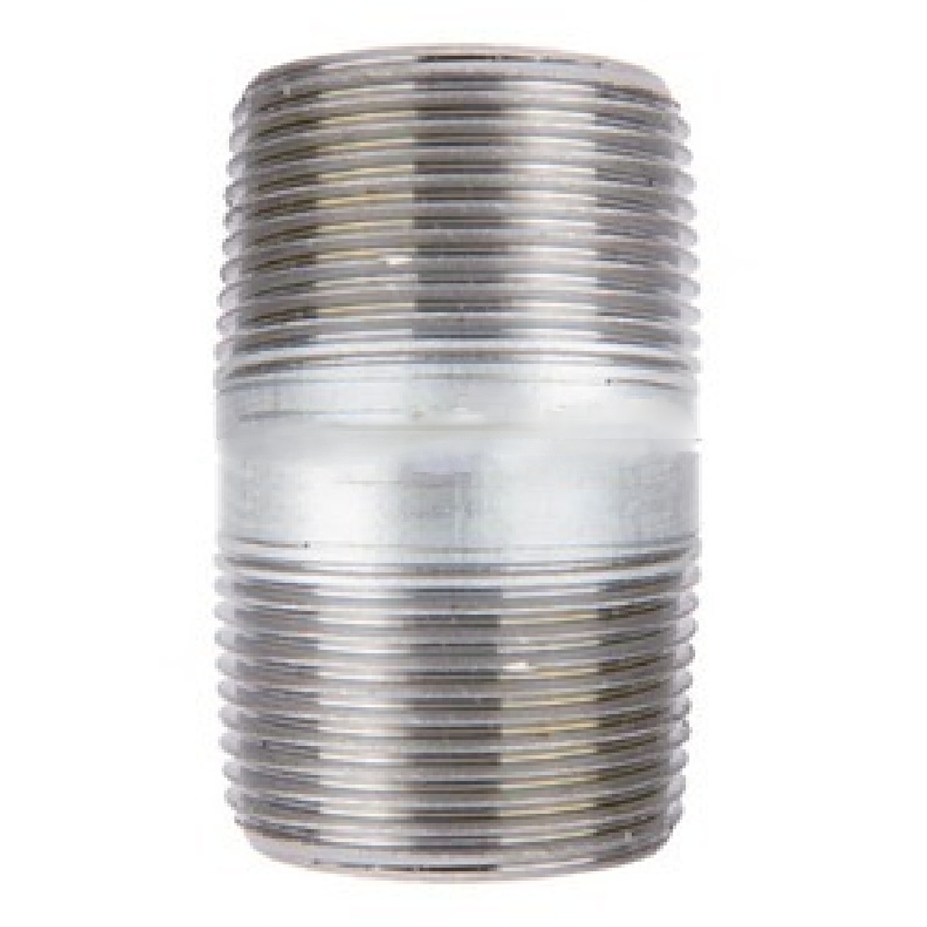 STZ Industries 1-1/2 in. MIP Each X 1-1/2 in. D MIP Galvanized Steel 3 in. L Nipple