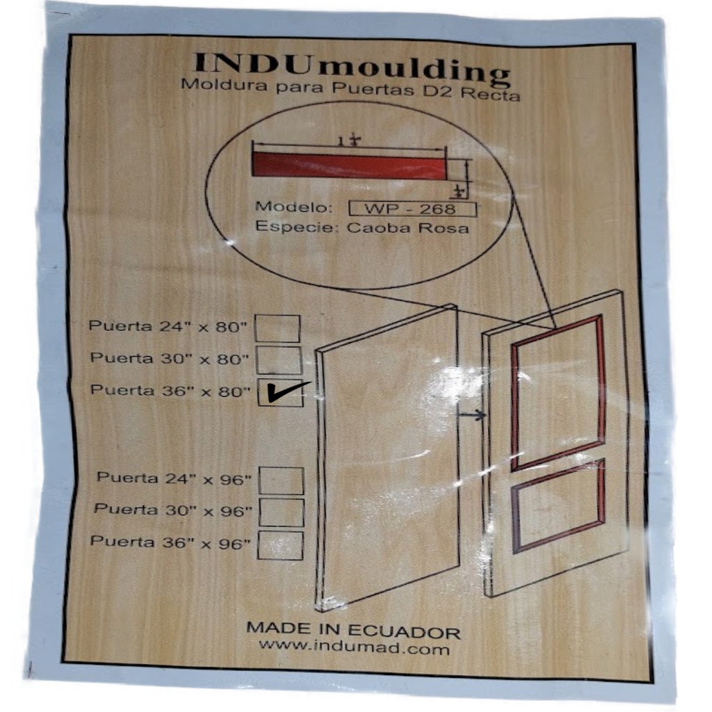 KIT MOLDURA CAO.LATICE 36X80