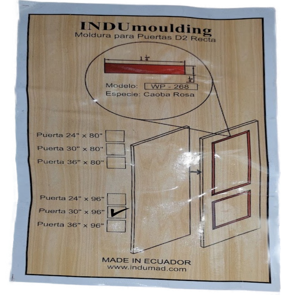 KIT MOLDURA CAO.LATICE 30X96