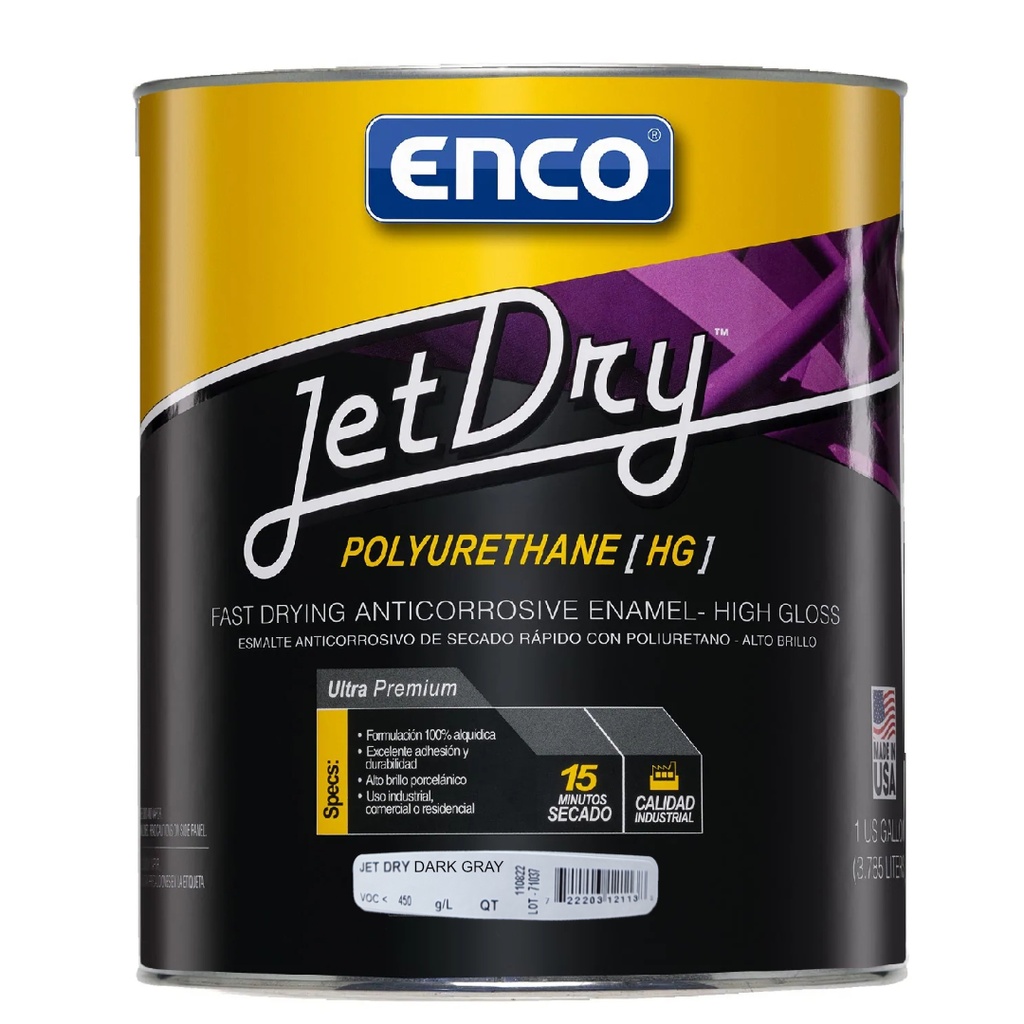 [420011922] ENCO JET DRY DARK GRAY QT
