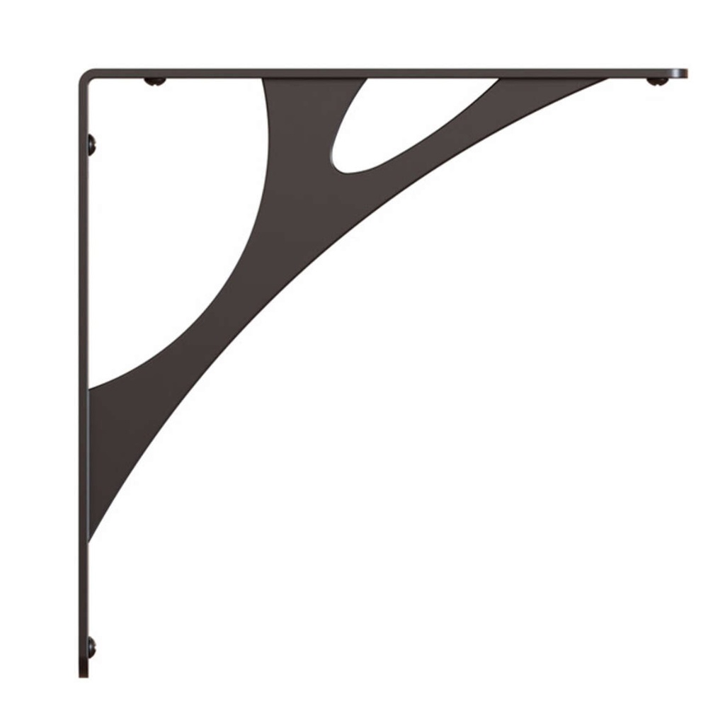 Knape & Vogt Manhattan 8 in. Black Decorative Bracket Rp-201mn-8bk - All