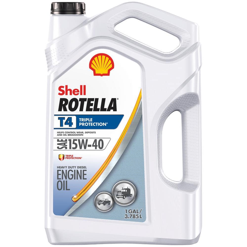 Shell Oil - Rotella T4 Triple Protection Heavy-Duty Diesel Motor Oil -