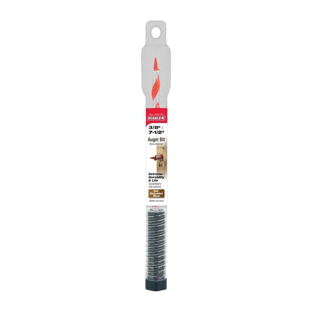 [DAG1030] Diablo Dura-Tip 3/8 in. D X 7.5 in. L Auger Bit High Speed Steel 1 Pc
