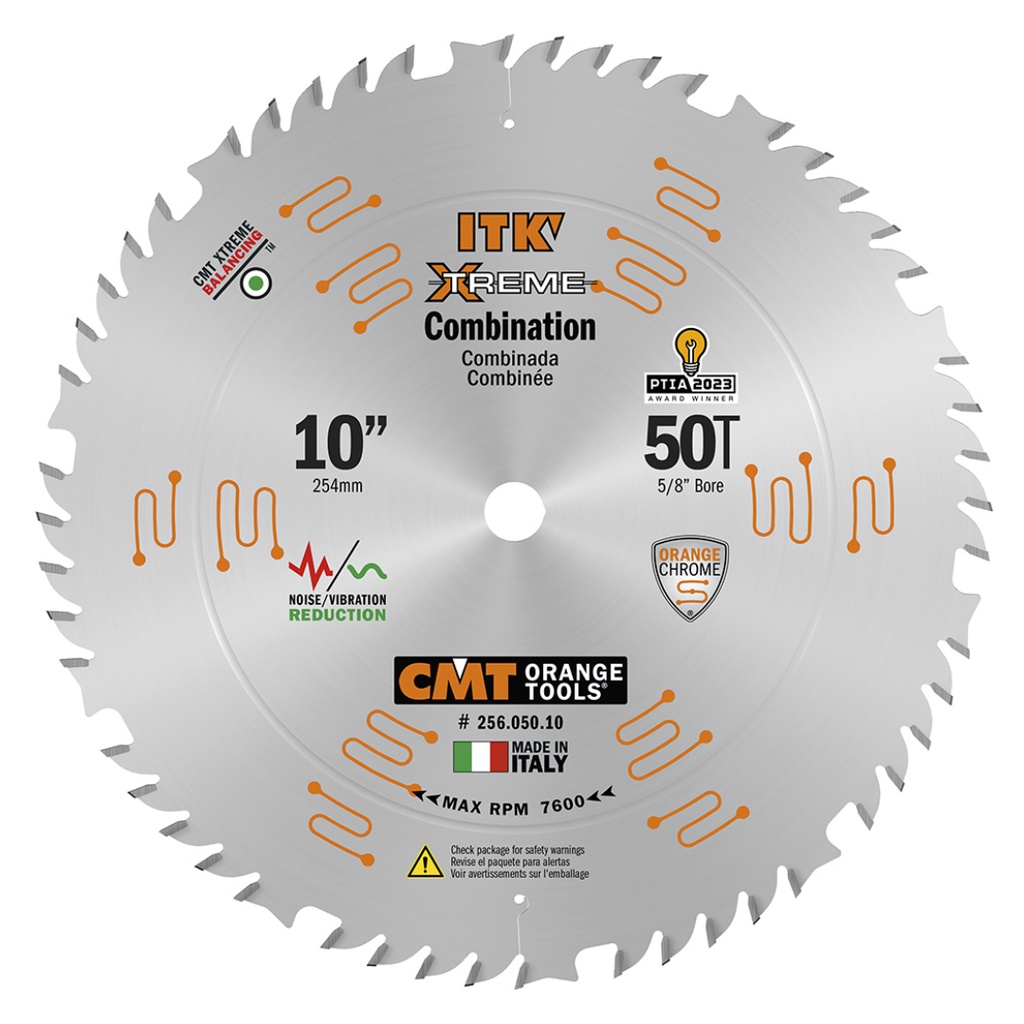 [25605010] CMT 10 in X 50 X 5/8 in ITK Combination Blade - 256.050.10