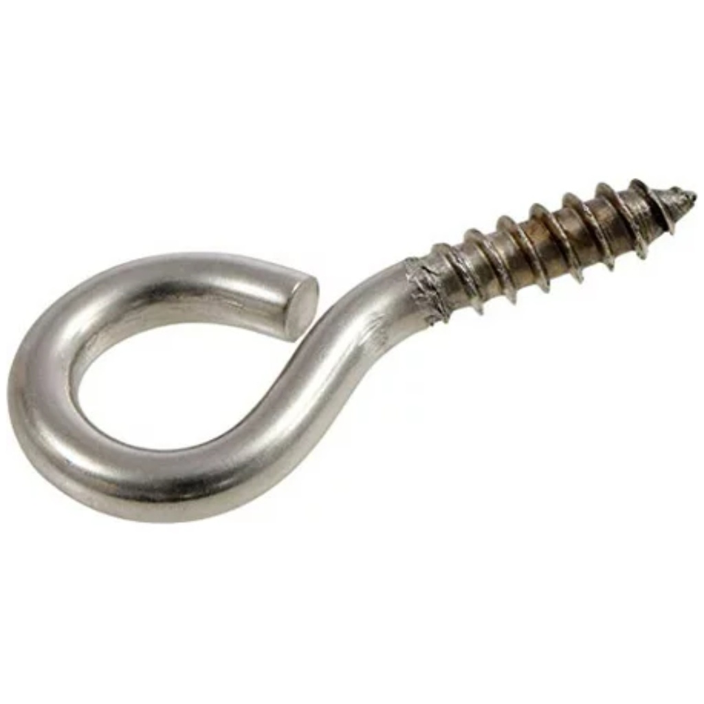 1-5/8 in. Stainless-Steel Screw Eyes Lag Thread (10-Pack)