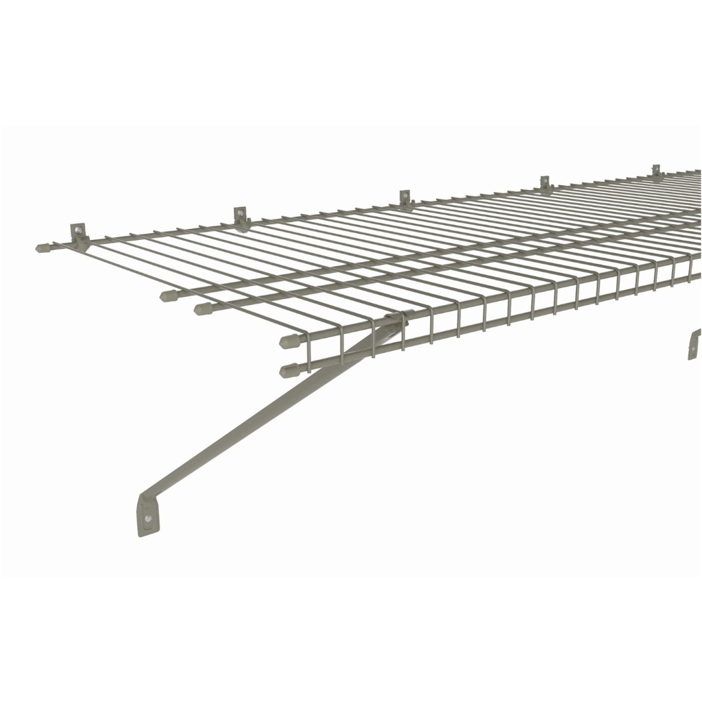 SuperSlide 72 in. W X 16 in. D White Ventilated Wire Shelf
