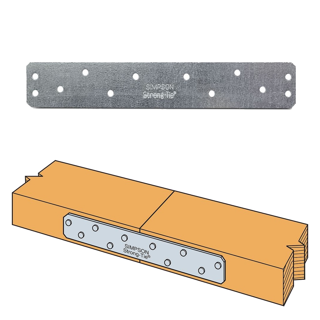 Simpson Strong-Tie 8 in. H X 0.13 in. W 12 Ga. Steel Strap