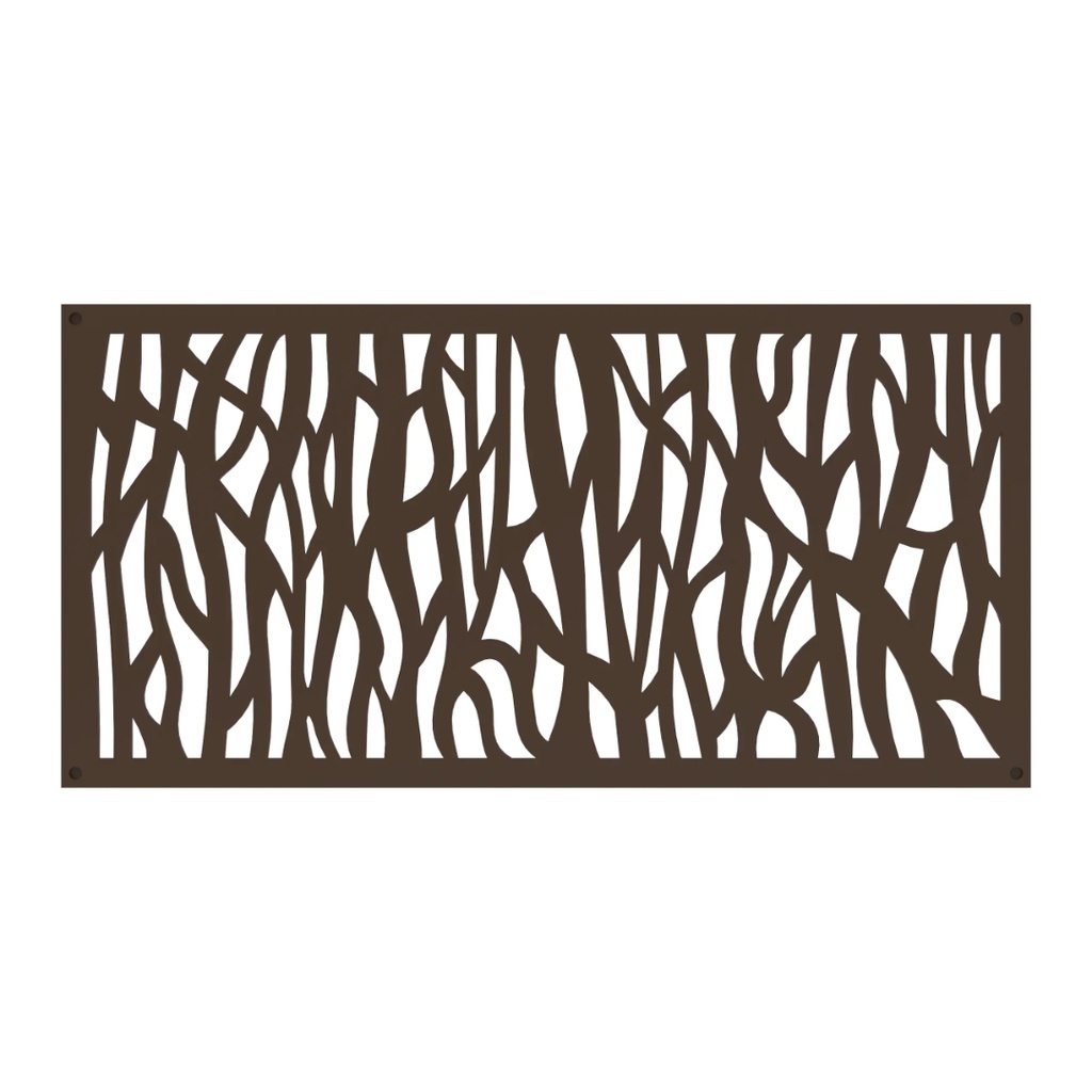 2 Ft. X 4 Ft. Sprig Umber Decorative Screen Panel