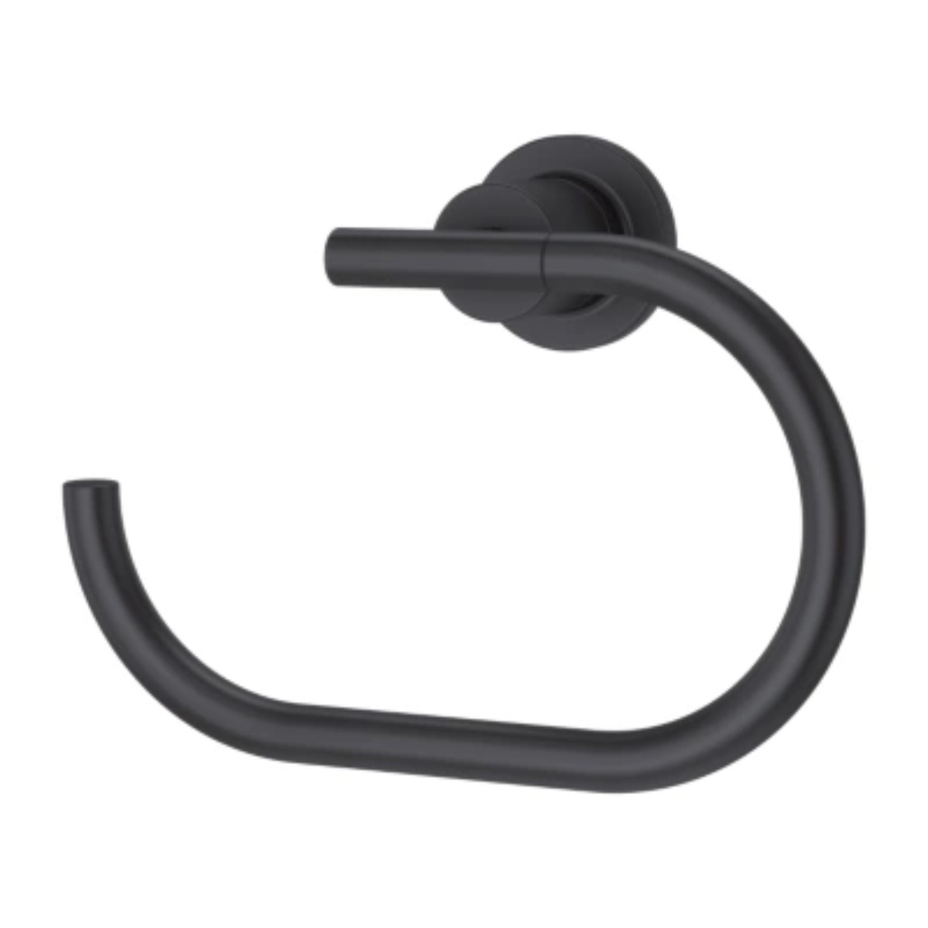 Pfister BRB-NC1 Contempra Wall Mount Towel Ring Matte Black Bathroom Hardware and Accessories Bathroom Hardware Towel Rings