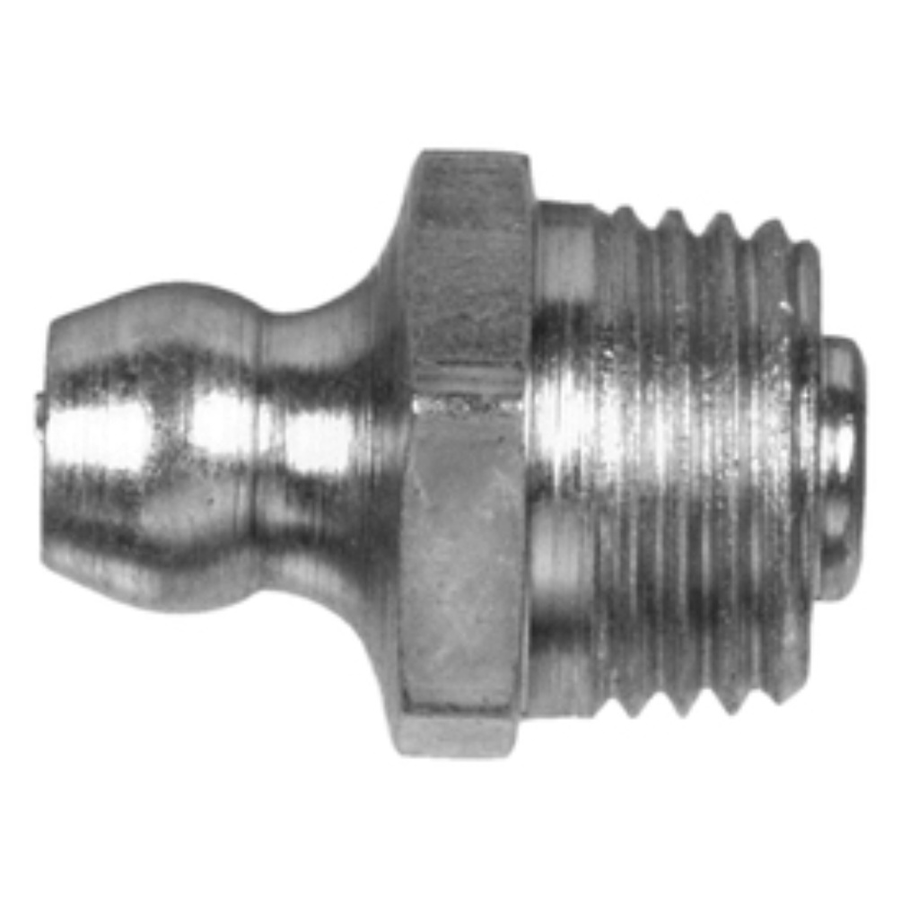 1/4"-28 Taper Short Straight Ballcheck Grease Fitting