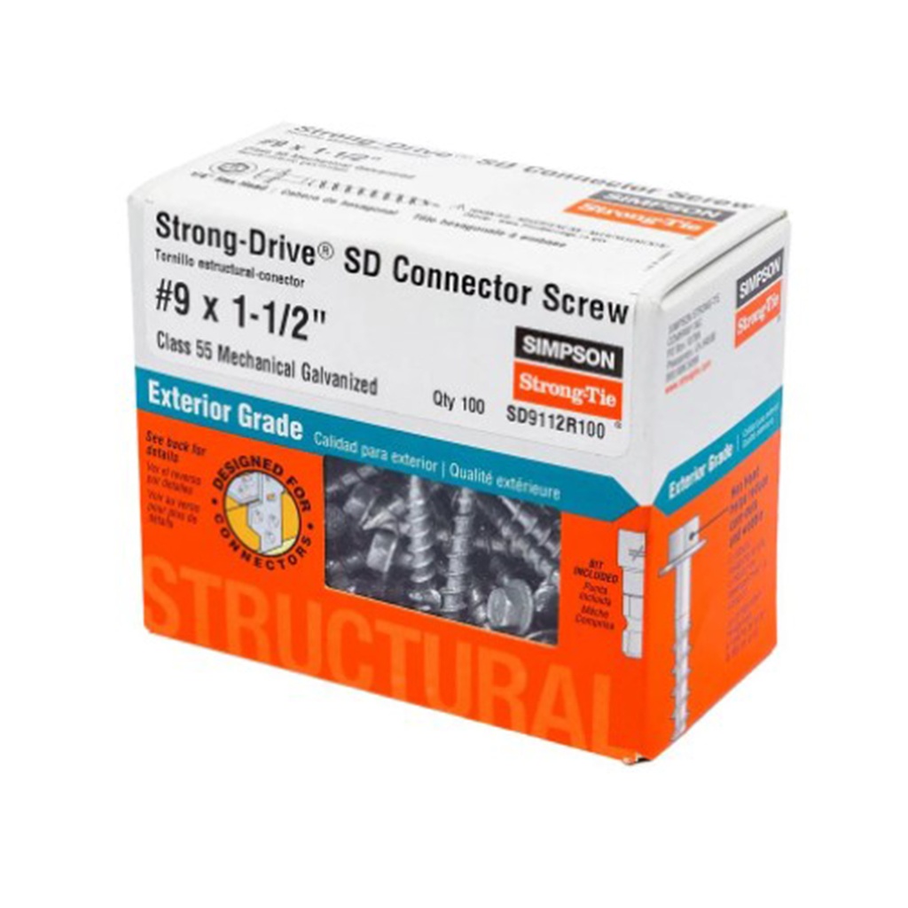 Simpson Strong-Tie Strong-Drive No. 3 Sizes X 1-1/2 in. L Star Hex Head Serrated Structural Screws