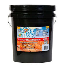 One TIME Wood Preservative Protector & Stain All in One
