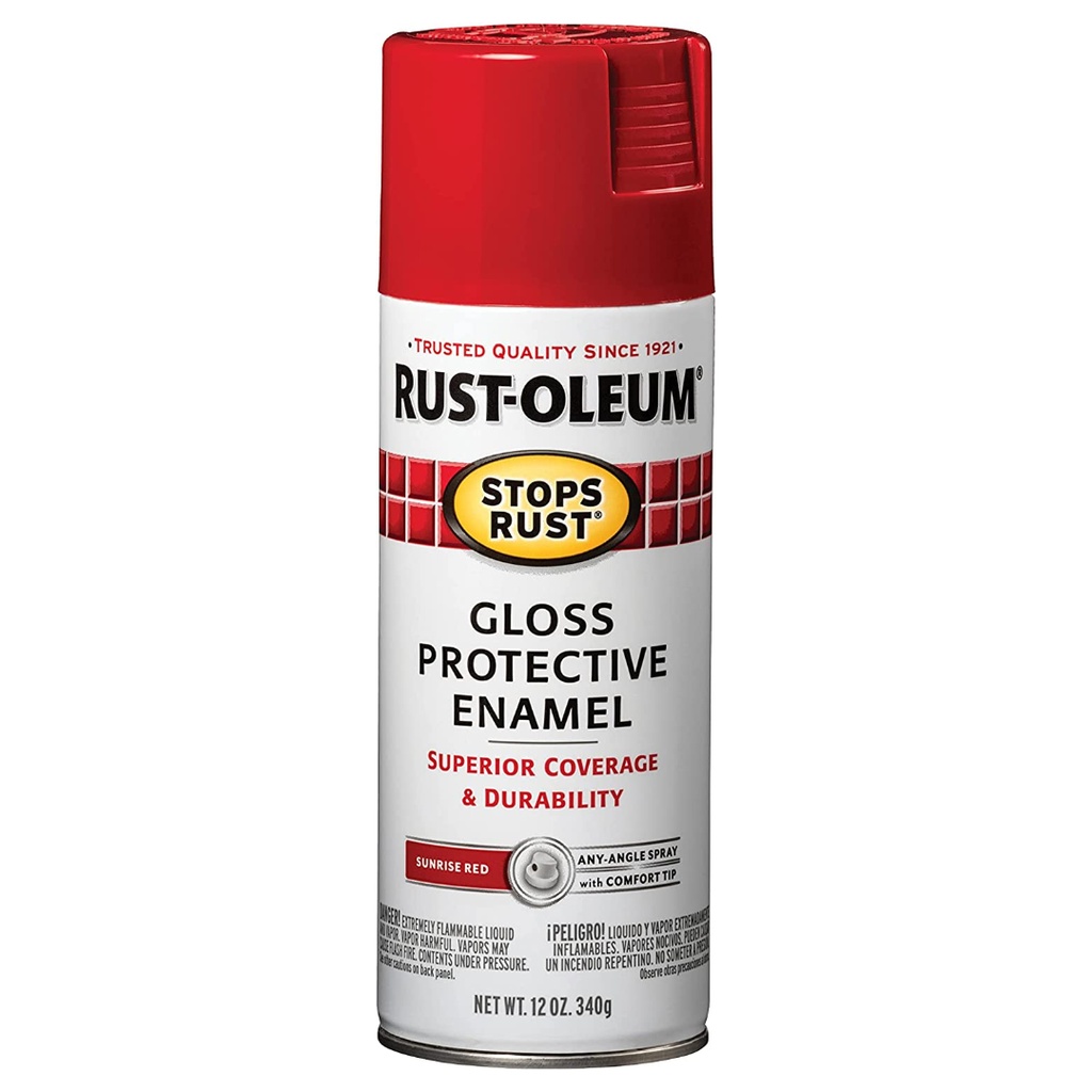 SPRAY PAINT SUNRISE RED 12 OZ